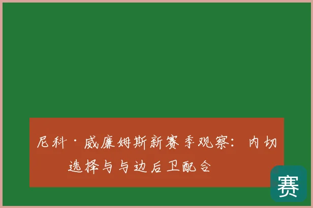 尼科·威廉姆斯新赛季观察:内切后选择与与边后卫配合